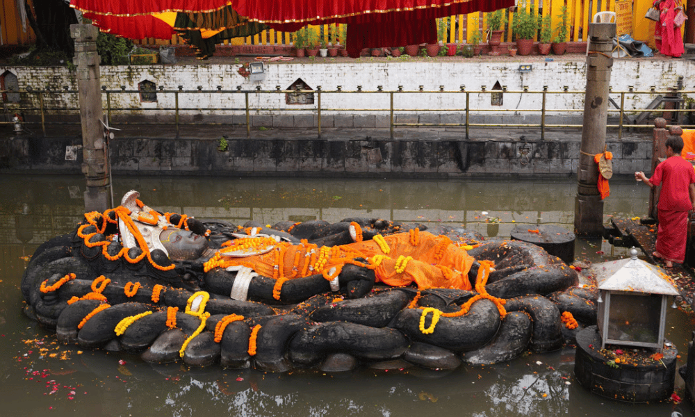 Sleeping Vishnu Image
