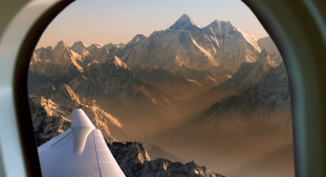 Everest Mountain Flight in Nepal from Kathmandu Image