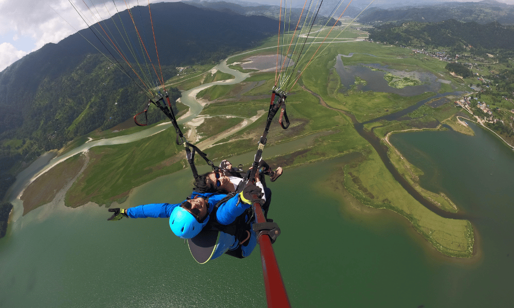 Paragliding In Nepal Image